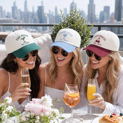 Custom Embroidered Hat, Personalized Baseball Cap, Custom Text Hat, Bachelorette Party Gift, Bride Hat, Bridesmaid Gift, Custom Bride Gift
