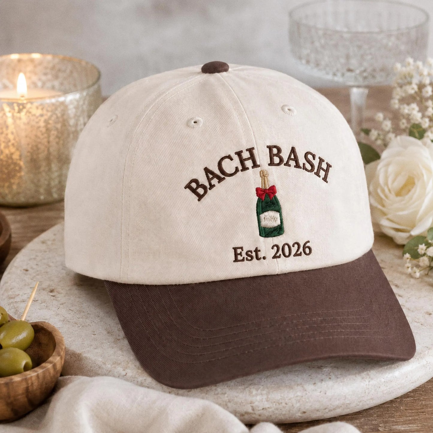 Custom Embroidered Hat, Personalized Baseball Cap, Custom Text Hat, Bachelorette Party Gift, Bride Hat, Bridesmaid Gift, Custom Bride Gift