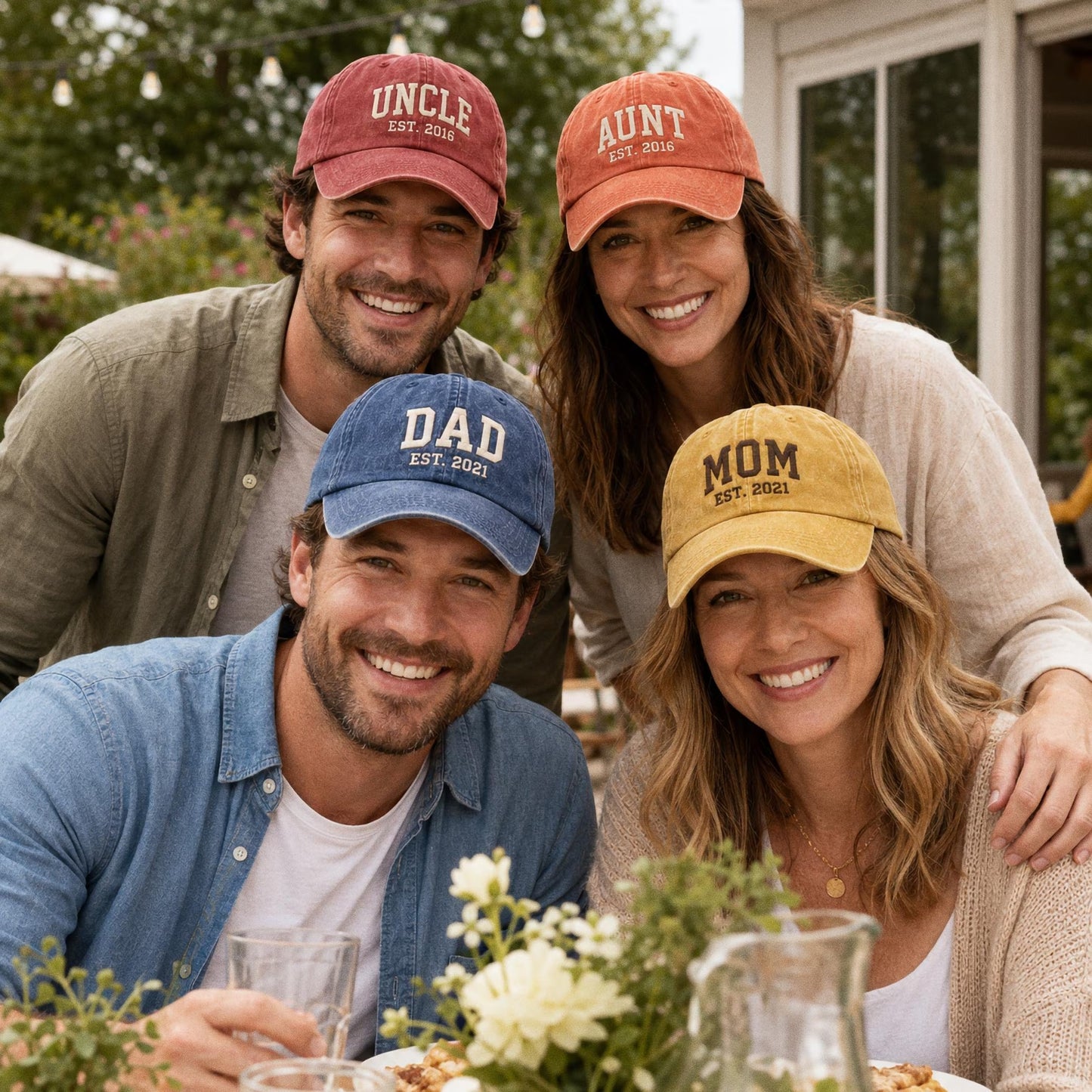 Custom Embroidered Mom Dad Hat, Est 2026 Baby Announcement Cap, New Parent Gift, Personalized Baseball Cap, Pregnancy Reveal Couple Hats