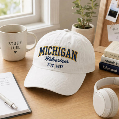 Custom University Hat, Embroidered College Cap, Vintage Wash Dad Hat, Game Day Apparel, School Spirit Gift, Tailgate Baseball Cap