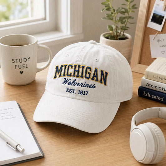 Custom University Hat, Embroidered College Cap, Vintage Wash Dad Hat, Game Day Apparel, School Spirit Gift, Tailgate Baseball Cap