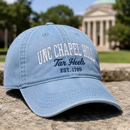 Custom University Hat, Embroidered College Cap, Vintage Wash Dad Hat, Game Day Apparel, School Spirit Gift, Tailgate Baseball Cap