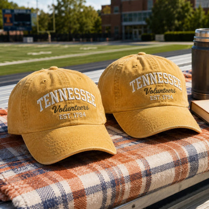 Custom University Hat, Embroidered College Cap, Vintage Wash Dad Hat, Game Day Apparel, School Spirit Gift, Tailgate Baseball Cap