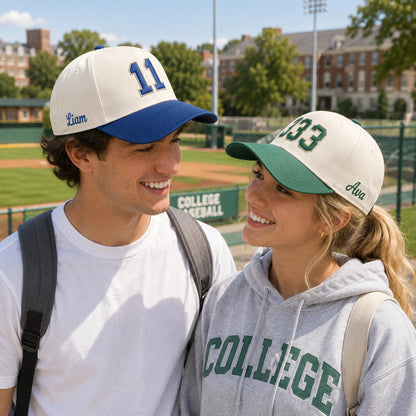 Embroidered Jersey Number Cap, Custom Number Baseball Hat, Personalized Sports Mom Gift, Game Day Baseball Cap, Team Spirit Player Hat