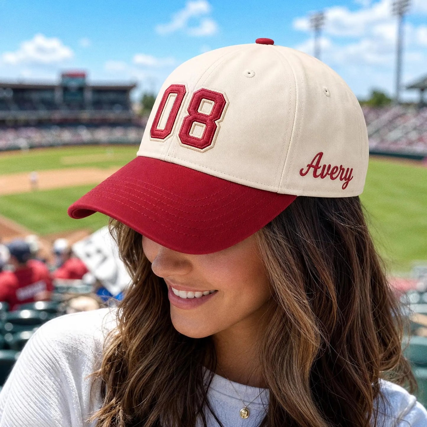 Embroidered Jersey Number Cap, Custom Number Baseball Hat, Personalized Sports Mom Gift, Game Day Baseball Cap, Team Spirit Player Hat