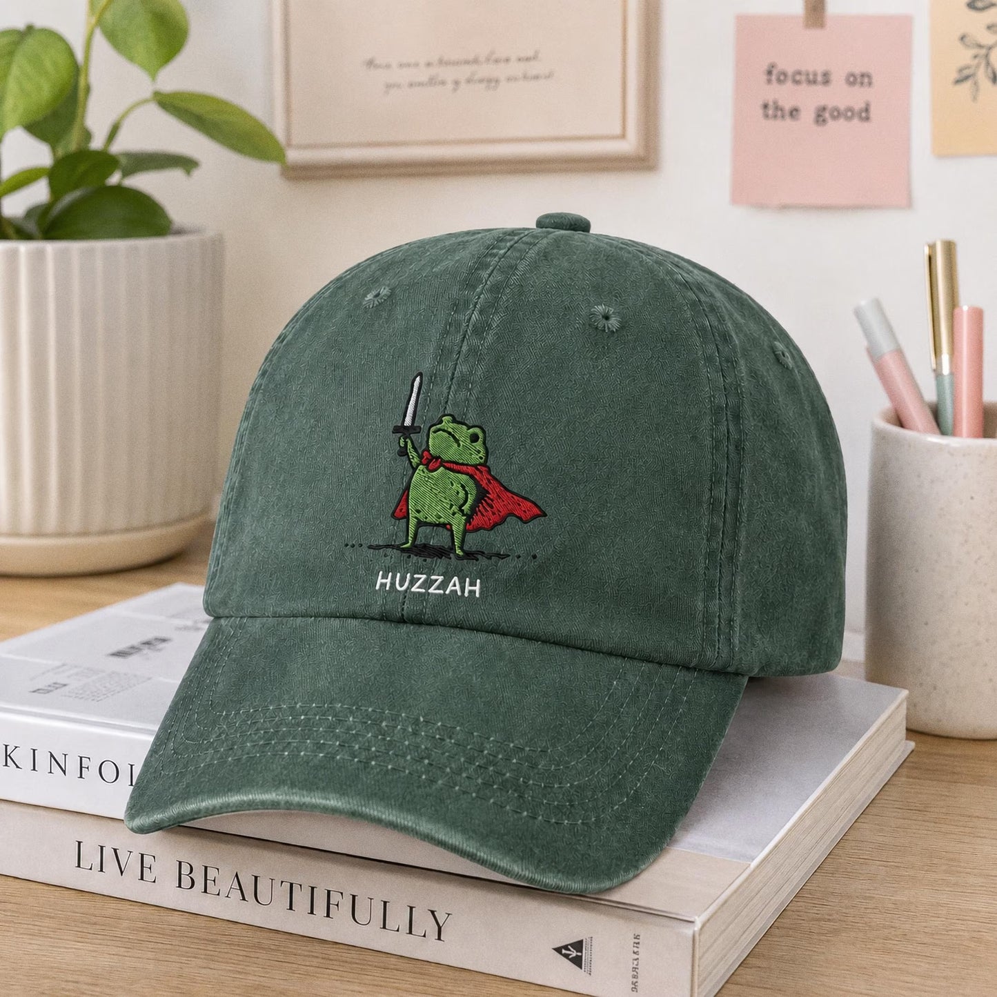 Custom Gingham Embroidered Hat, Personalized Washed Baseball Cap, Applique Name Cap, Vintage Dad Hat, Custom Embroidered Gift (Copy)