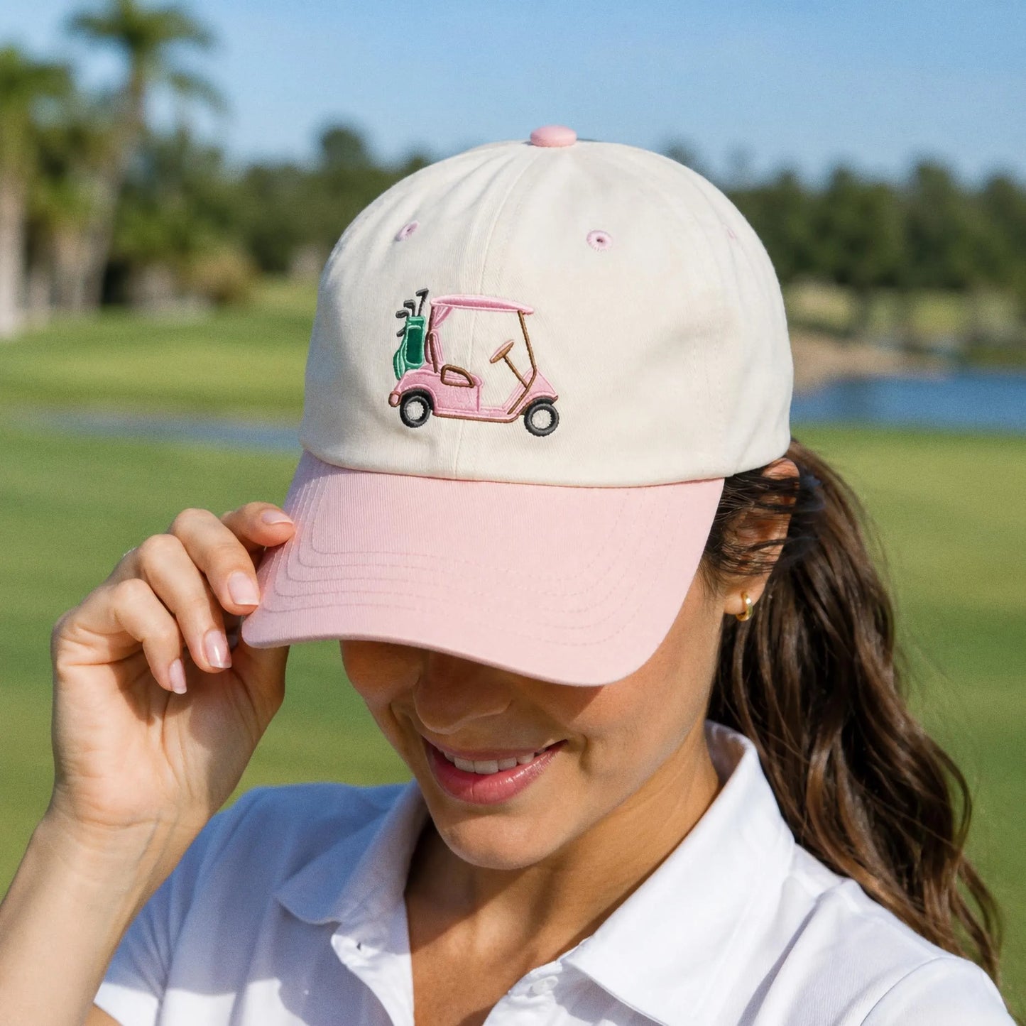 Personalized Golf Embroidered Hat, Custom Name Golf Cap, Golf Icon Hat, Golfer Gift for Men, Custom Golf Dad Hat