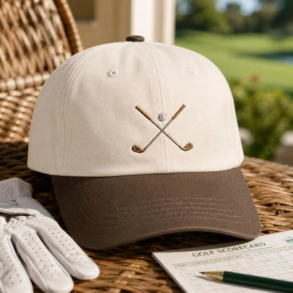 Personalized Golf Embroidered Hat, Custom Name Golf Cap, Golf Icon Hat, Golfer Gift for Men, Custom Golf Dad Hat