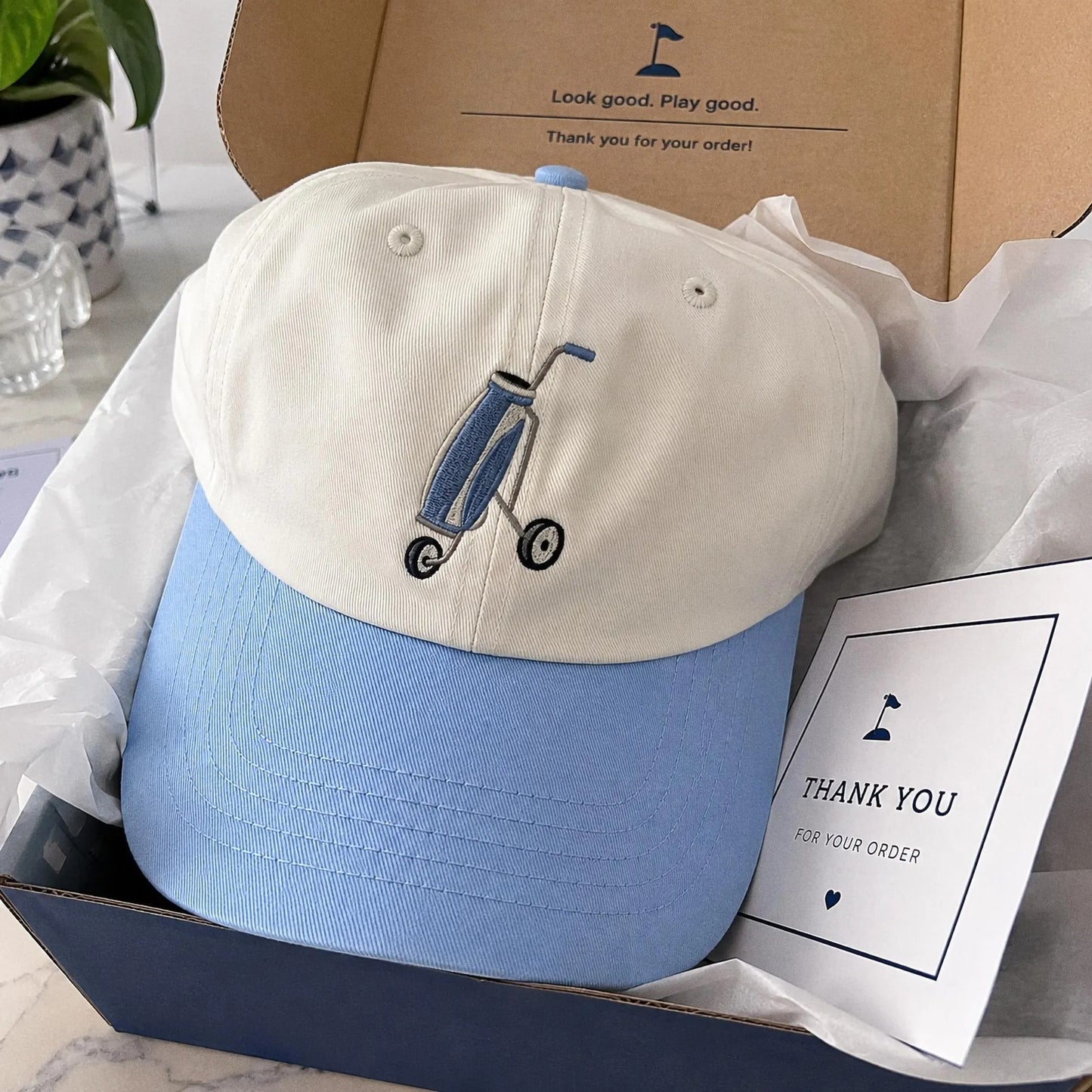Personalized Golf Embroidered Hat, Custom Name Golf Cap, Golf Icon Hat, Golfer Gift for Men, Custom Golf Dad Hat