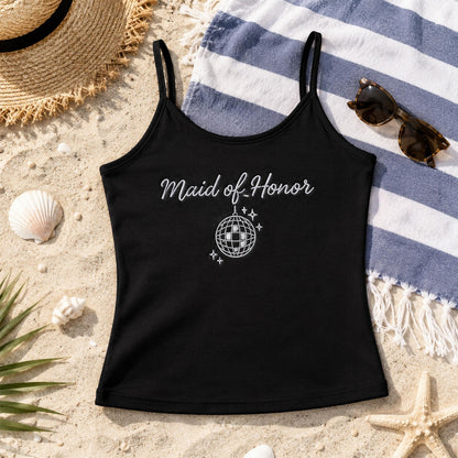Custom Embroidered Tank Top, Personalized Ribbed Bride Shirt, Bachelorette Party Outfit, Bridal Shower Gift, Wedding Weekend, Bridesmaid Top